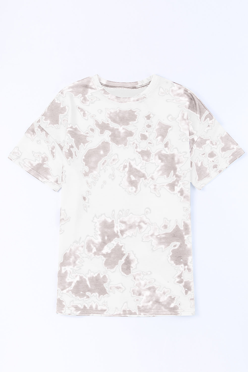 Black Tie-dye Colorblock Oversized Boyfriend Tee